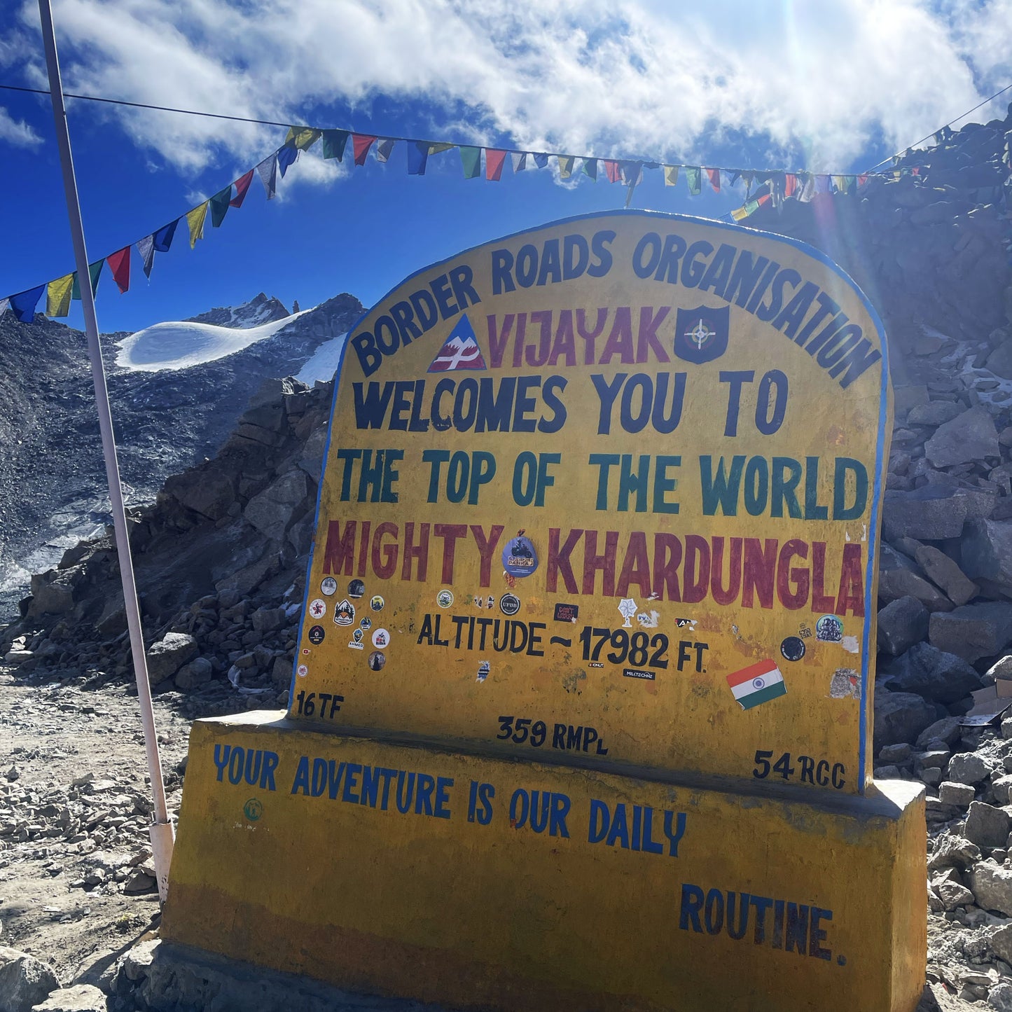 THE HIGHEST ROADS - (18300 FEET) - INDIA